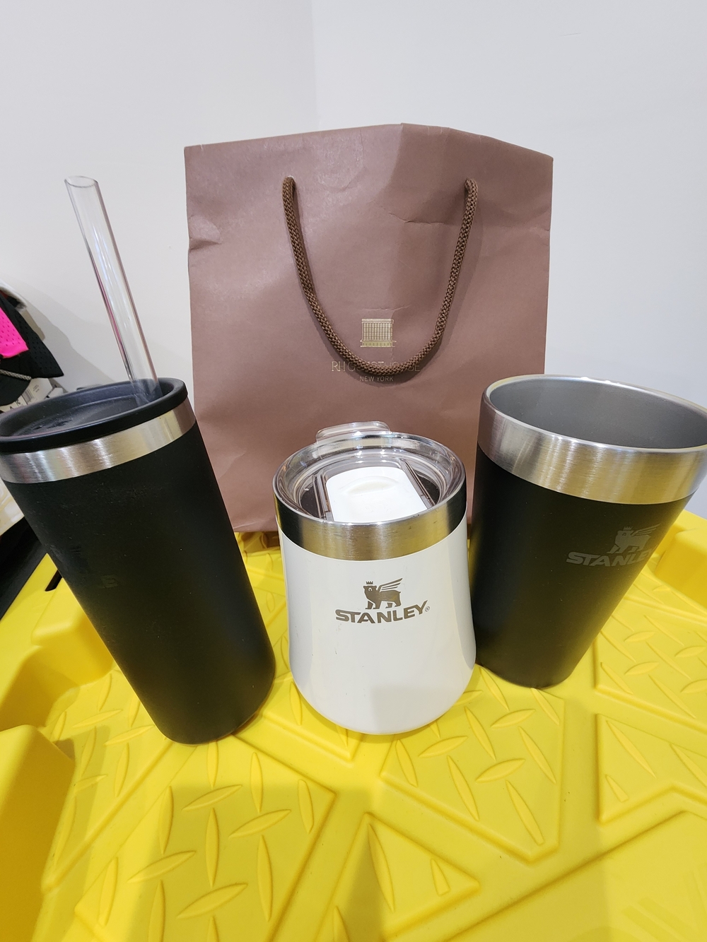 Stanley White and Black Insulated Drinkware Trio
